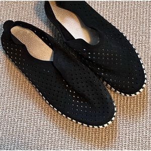 Ilse Jacobsen tulip flat black shoes